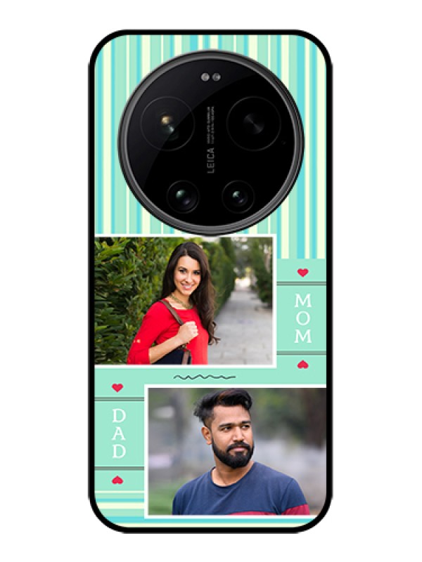 Custom Xiaomi 17 Ultra 5G Custom Glass Phone Case - Mom & Dad Pic Design