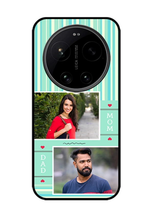 Xiaomi 17 Ultra 5G Custom Glass Phone Case - Mom & Dad Pic Design