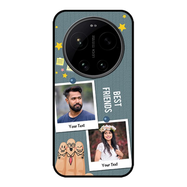 Xiaomi 17 Ultra 5G Custom Glass Phone Case - Sticky Frames And Friendship Design Xiaomi 17 Ultra 5G Custom Glass Phone Case - Sticky Frames And Friendship Design