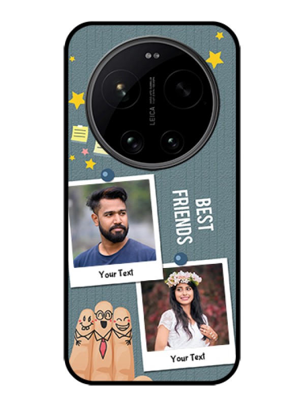 Custom Xiaomi 17 Ultra 5G Custom Glass Phone Case - Sticky Frames And Friendship Design