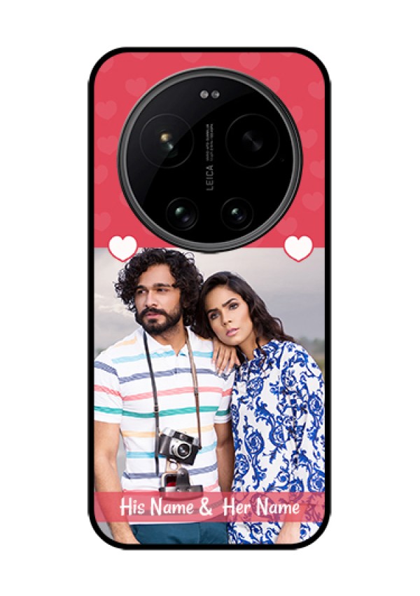 Xiaomi 17 Ultra 5G Custom Glass Phone Case - Simple Love Design