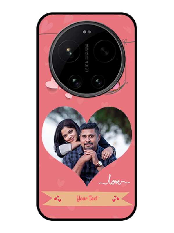 Custom Xiaomi 17 Ultra 5G Custom Glass Phone Case - Peach Color Love Design