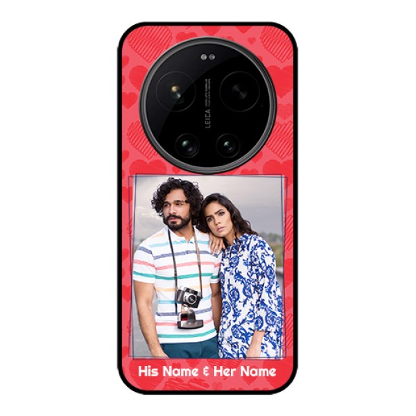 Xiaomi 17 Ultra 5G Custom Glass Phone Case - With Red Heart Symbols Design Xiaomi 17 Ultra 5G Custom Glass Phone Case - With Red Heart Symbols Design
