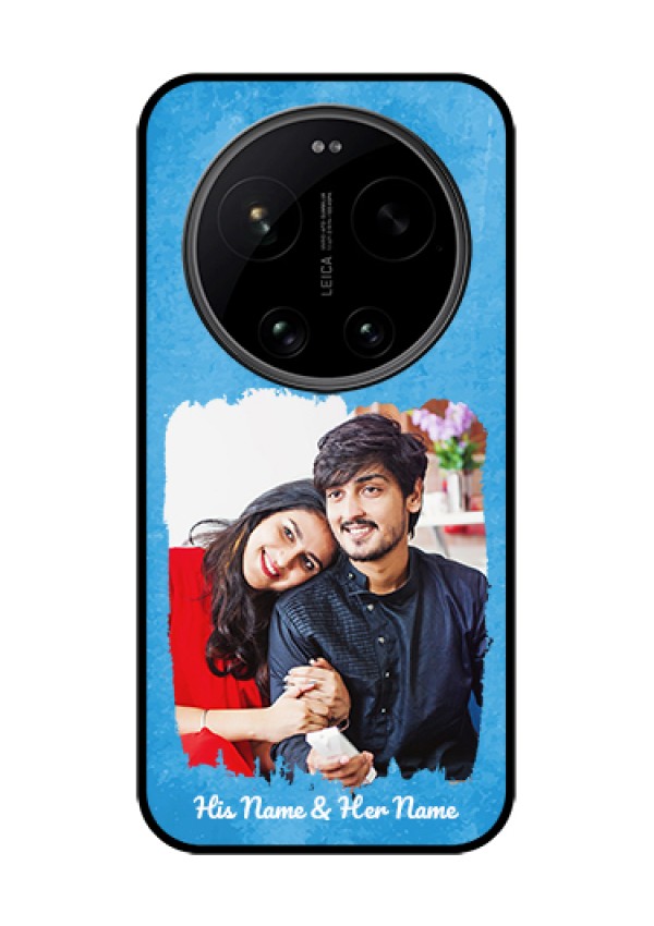 Xiaomi 17 Ultra 5G Custom Glass Phone Case - Blue Color Vintage Design