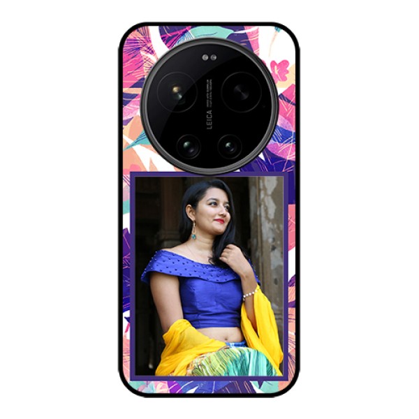 Xiaomi 17 Ultra 5G Custom Glass Phone Case - Abstract Floral Design Xiaomi 17 Ultra 5G Custom Glass Phone Case - Abstract Floral Design