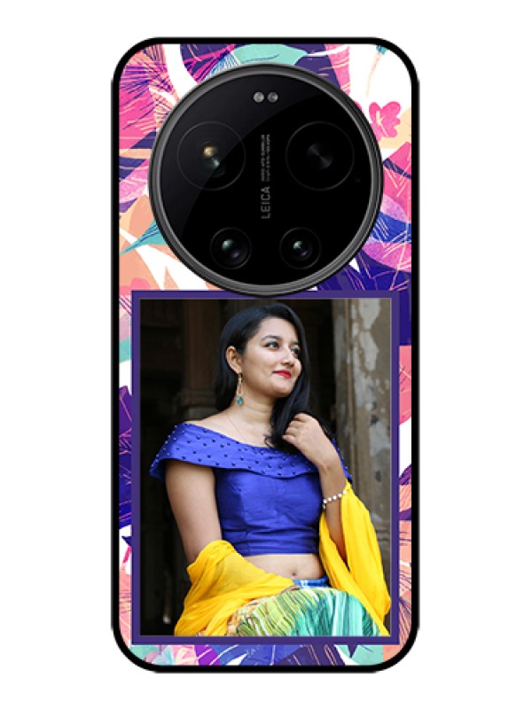 Custom Xiaomi 17 Ultra 5G Custom Glass Phone Case - Abstract Floral Design