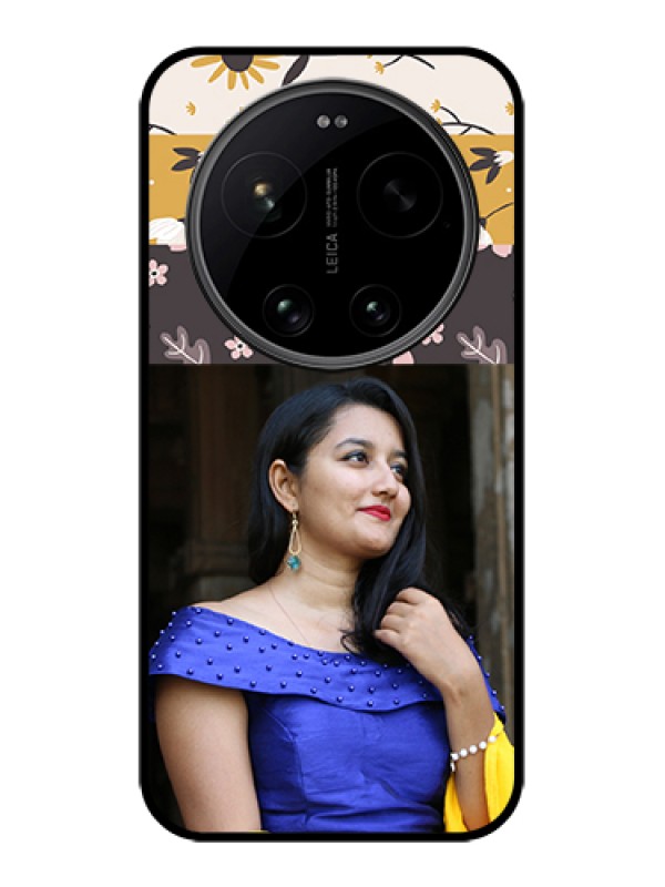 Custom Xiaomi 17 Ultra 5G Custom Glass Phone Case - Stylish Floral Design