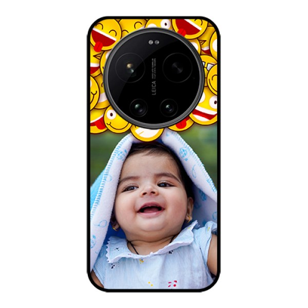 Xiaomi 17 Ultra 5G Custom Glass Phone Case - With Smiley Emoji Design