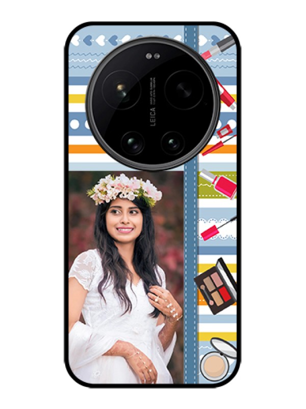 Custom Xiaomi 17 Ultra 5G Custom Glass Phone Case - Makeup Icons Design
