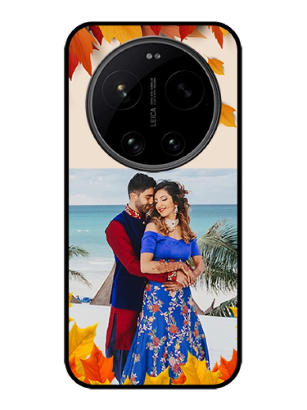 Custom Xiaomi 17 Ultra 5G Custom Glass Phone Case - Autumn Maple Leaves Design