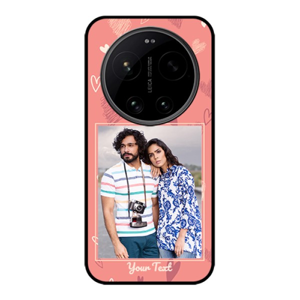 Xiaomi 17 Ultra 5G Custom Glass Phone Case - Love Doodle Art Design Xiaomi 17 Ultra 5G Custom Glass Phone Case - Love Doodle Art Design