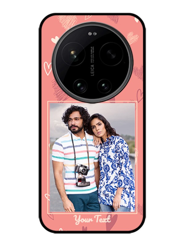 Custom Xiaomi 17 Ultra 5G Custom Glass Phone Case - Love Doodle Art Design