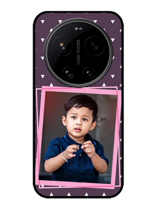 Custom Xiaomi 17 Ultra 5G Custom Glass Phone Case - Triangle Pattern Dotted Design