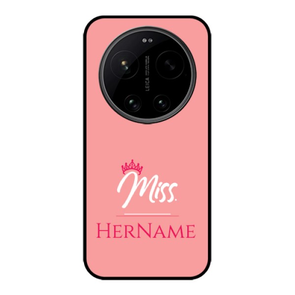 Xiaomi 17 Ultra 5G Custom Glass Phone Case - Mrs With Name Design