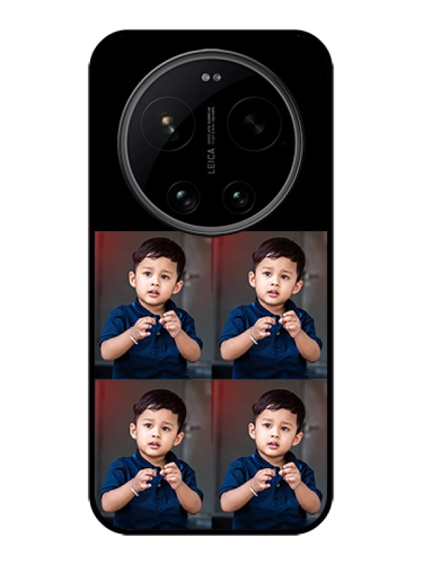 Custom Xiaomi 17 Ultra 5G Custom Glass Phone Case - 4 Image Holder Design