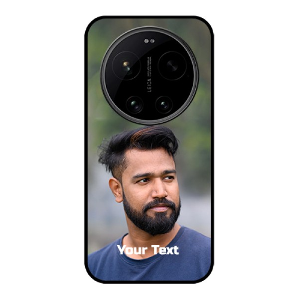 Xiaomi 17 Ultra 5G Custom Glass Phone Case - Photo With Text Design Xiaomi 17 Ultra 5G Custom Glass Phone Case - Photo With Text Design