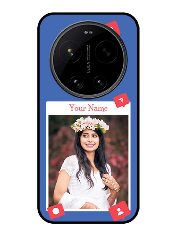 Custom Xiaomi 17 Ultra 5G Custom Glass Phone Case - Like Share And Comment Design