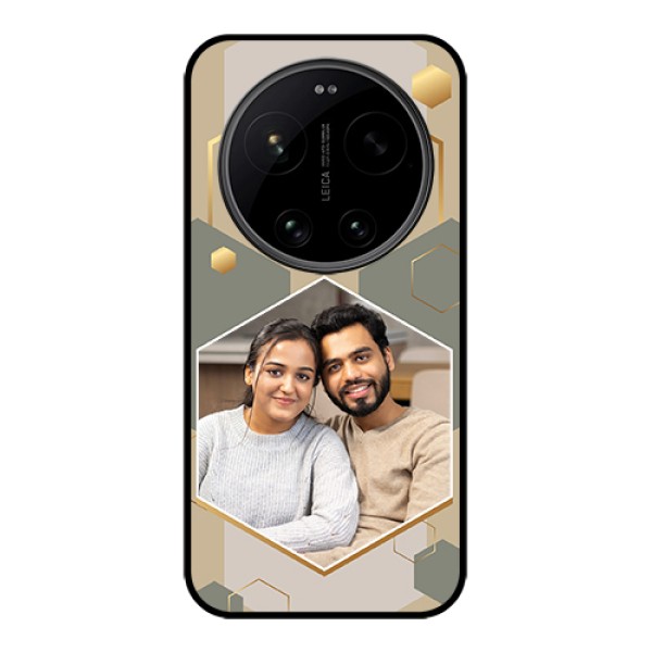 Xiaomi 17 Ultra 5G Custom Glass Phone Case - Stylish Hexagon Pattern Design