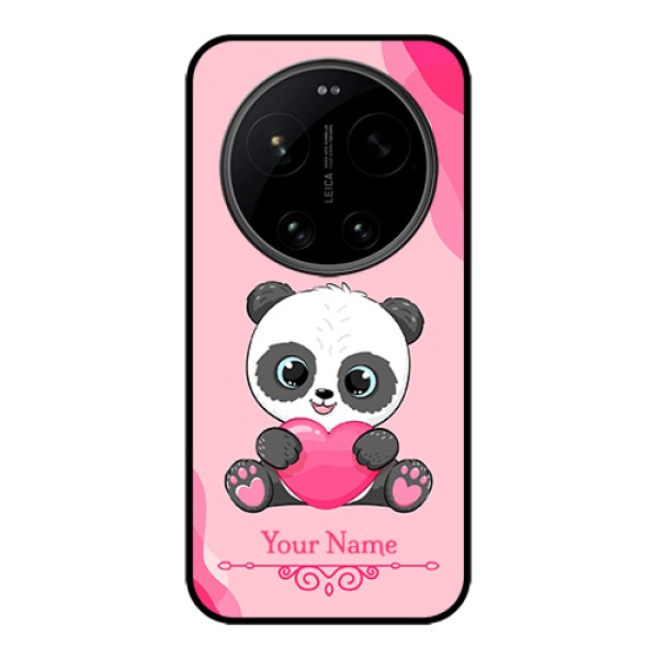 Xiaomi 17 Ultra 5G Custom Glass Phone Case - Cute Panda Design Xiaomi 17 Ultra 5G Custom Glass Phone Case - Cute Panda Design