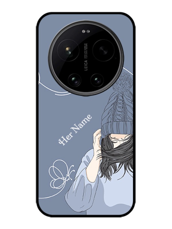 Custom Xiaomi 17 Ultra 5G Custom Glass Phone Case - Girl In Winter Outfit Design