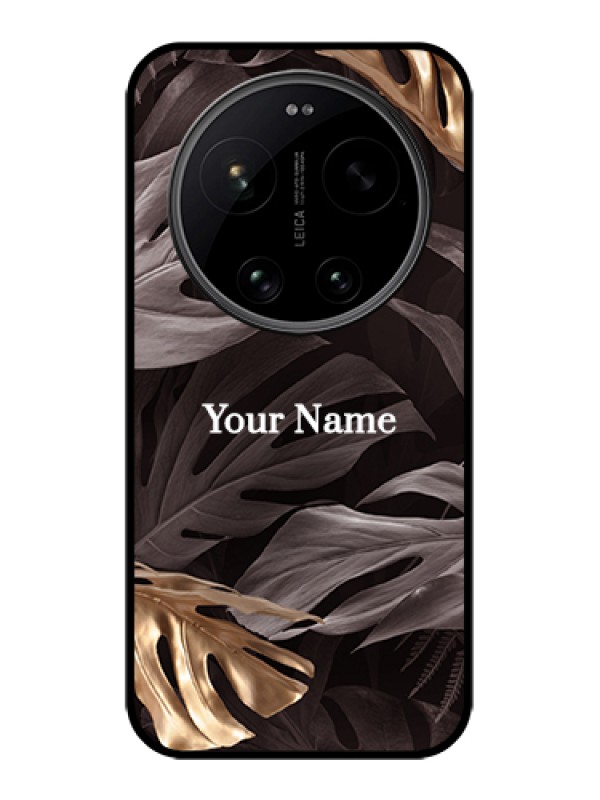 Custom Xiaomi 17 Ultra 5G Custom Glass Phone Case - Wild Leaves Digital Paint Design