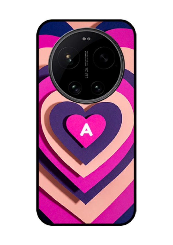 Xiaomi 17 Ultra 5G Custom Glass Phone Case - Cute Heart Pattern Design