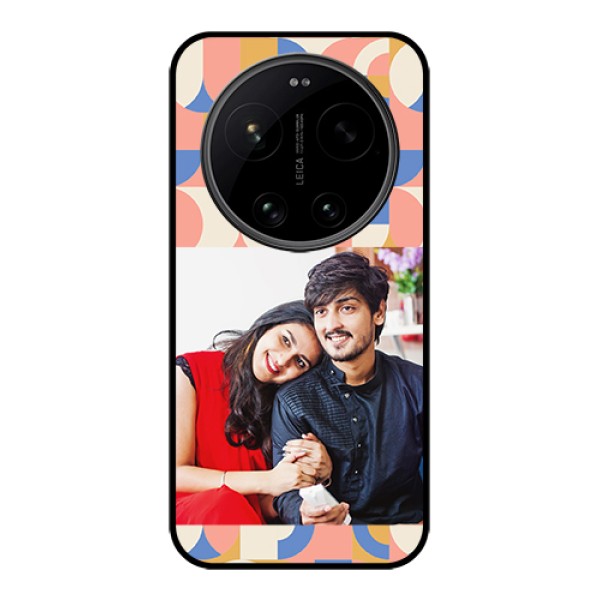 Xiaomi 17 Ultra 5G Custom Glass Phone Case - Semi - Circle Maze Pattern Design Xiaomi 17 Ultra 5G Custom Glass Phone Case - Semi - Circle Maze Pattern Design