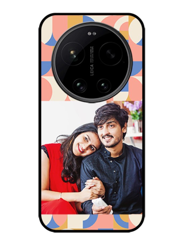 Custom Xiaomi 17 Ultra 5G Custom Glass Phone Case - Semi - Circle Maze Pattern Design