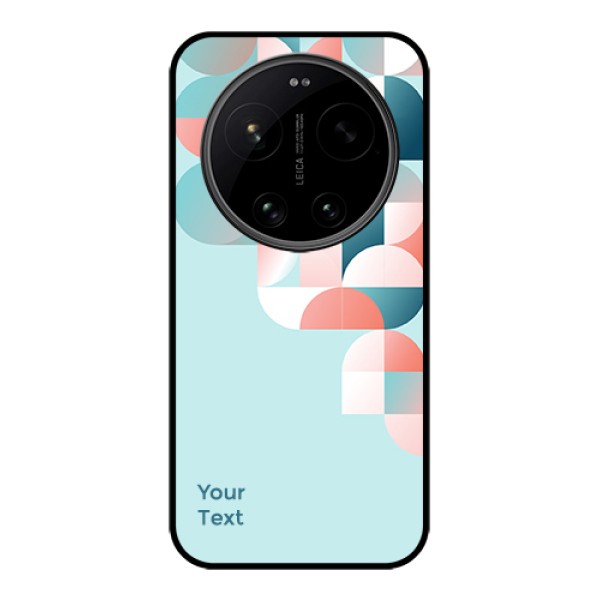 Xiaomi 17 Ultra 5G Custom Glass Phone Case - Stylish Semi - Circle Pattern Design