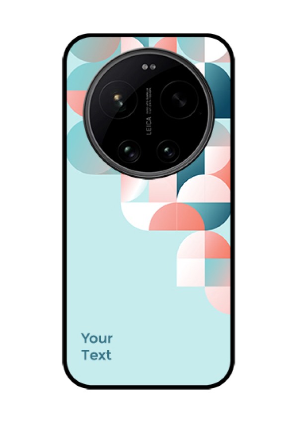 Xiaomi 17 Ultra 5G Custom Glass Phone Case - Stylish Semi - Circle Pattern Design