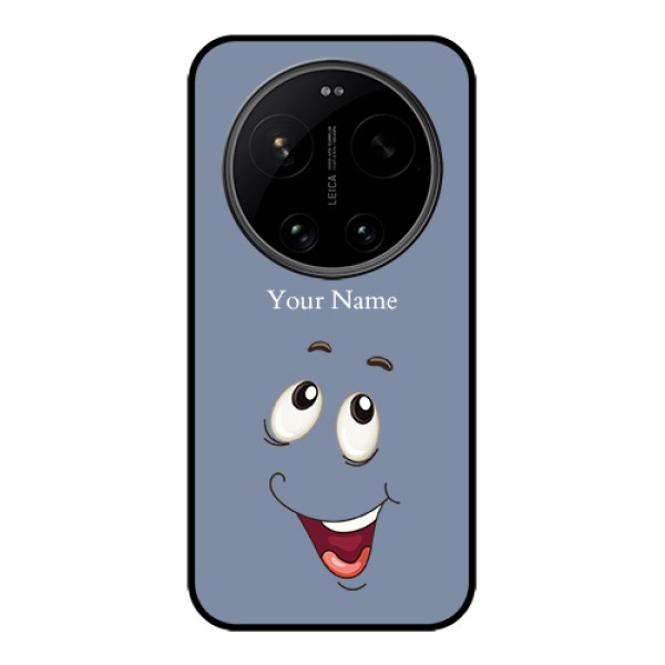 Xiaomi 17 Ultra 5G Custom Glass Phone Case - Laughing Cartoon Face Design Xiaomi 17 Ultra 5G Custom Glass Phone Case - Laughing Cartoon Face Design