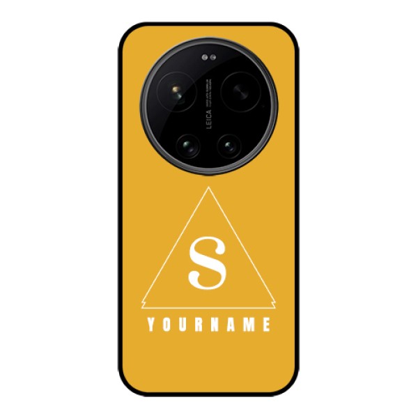 Xiaomi 17 Ultra 5G Custom Glass Phone Case - Simple Triangle Design Xiaomi 17 Ultra 5G Custom Glass Phone Case - Simple Triangle Design