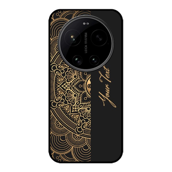 Xiaomi 17 Ultra 5G Custom Glass Phone Case - Mandala Art With Custom Text Design Xiaomi 17 Ultra 5G Custom Glass Phone Case - Mandala Art With Custom Text Design