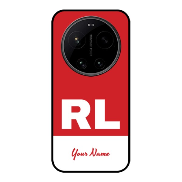 Xiaomi 17 Ultra 5G Custom Glass Phone Case - Dual Tone Custom Text Design