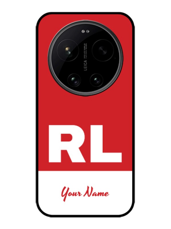 Custom Xiaomi 17 Ultra 5G Custom Glass Phone Case - Dual Tone Custom Text Design