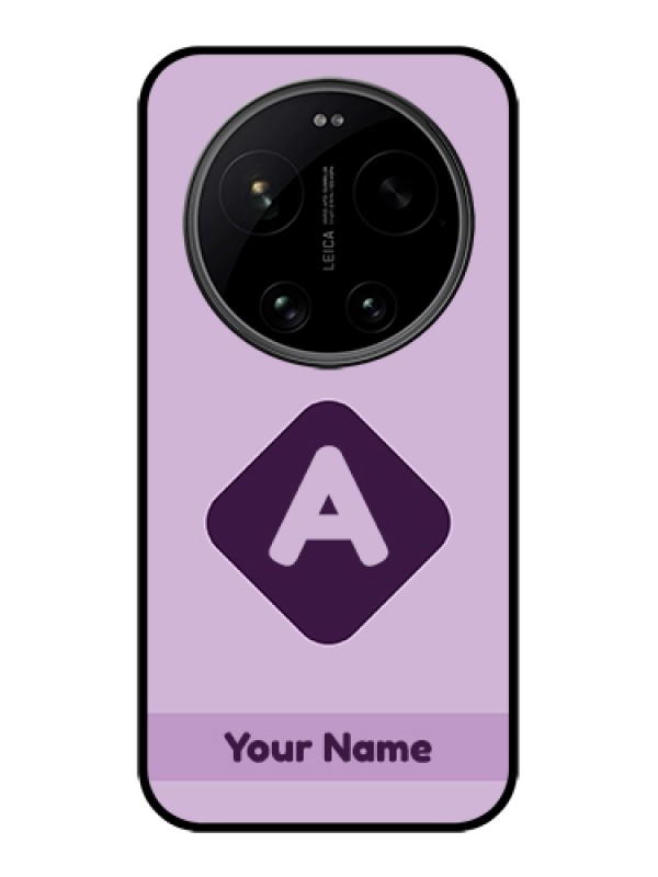 Custom Xiaomi 17 Ultra 5G Custom Glass Phone Case - Custom Letter In Curved Badge Design