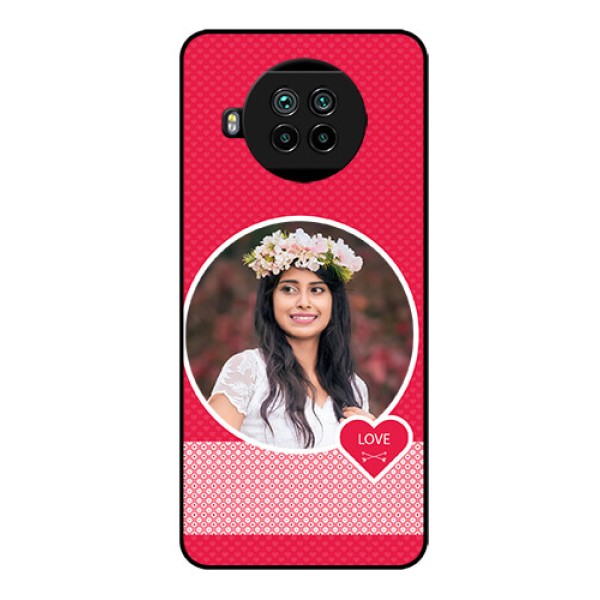 Mi 10i 5G Personalised Glass Phone Case - Pink Pattern Design Mi 10i 5G Personalised Glass Phone Case - Pink Pattern Design