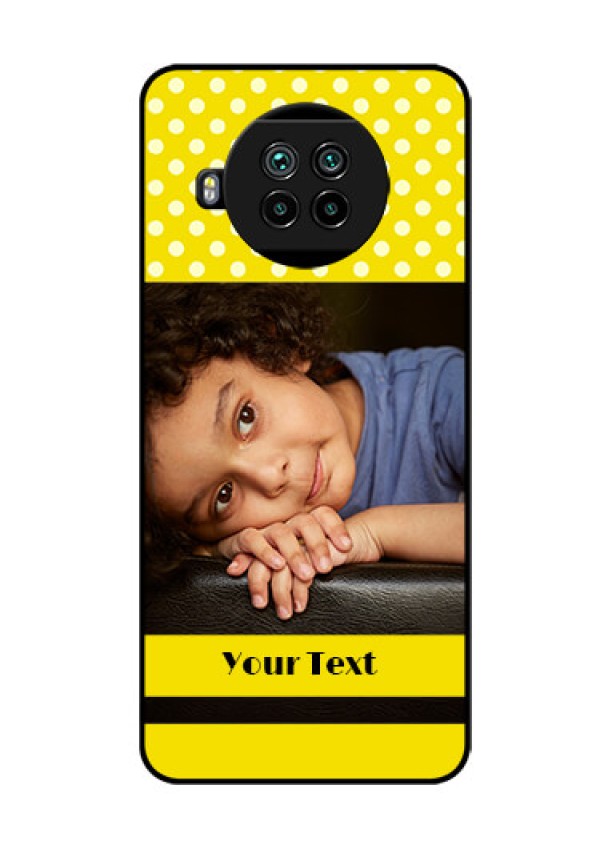 Mi 10i 5G Custom Glass Phone Case  - Bright Yellow Case Design