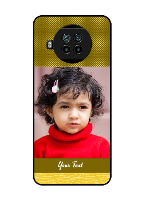 Mi 10i 5G Custom Glass Phone Case  - Simple Green Color Design