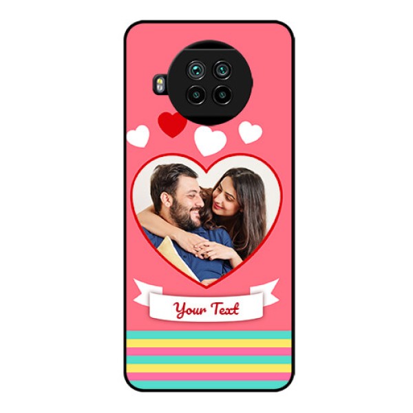 Mi 10i 5G Photo Printing on Glass Case  - Love Doodle Design