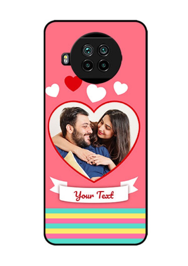 Mi 10i 5G Photo Printing on Glass Case  - Love Doodle Design