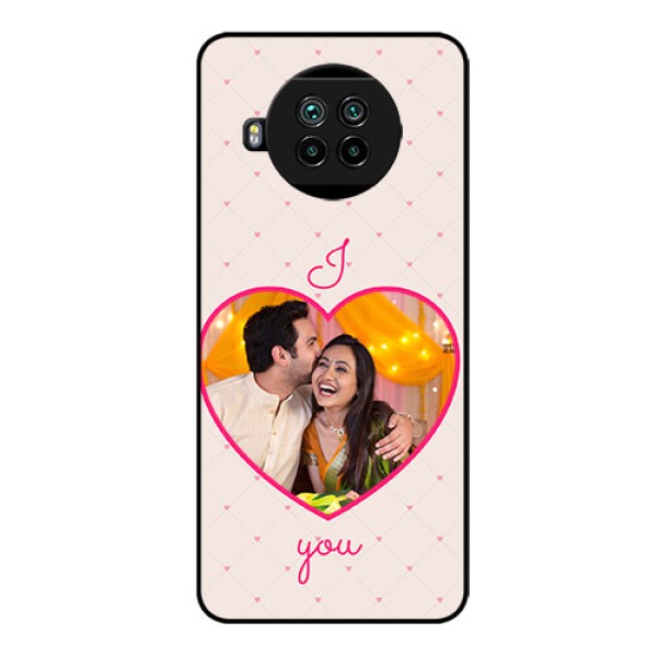 Mi 10i 5G Custom Glass Mobile Case  - Heart Shape Design