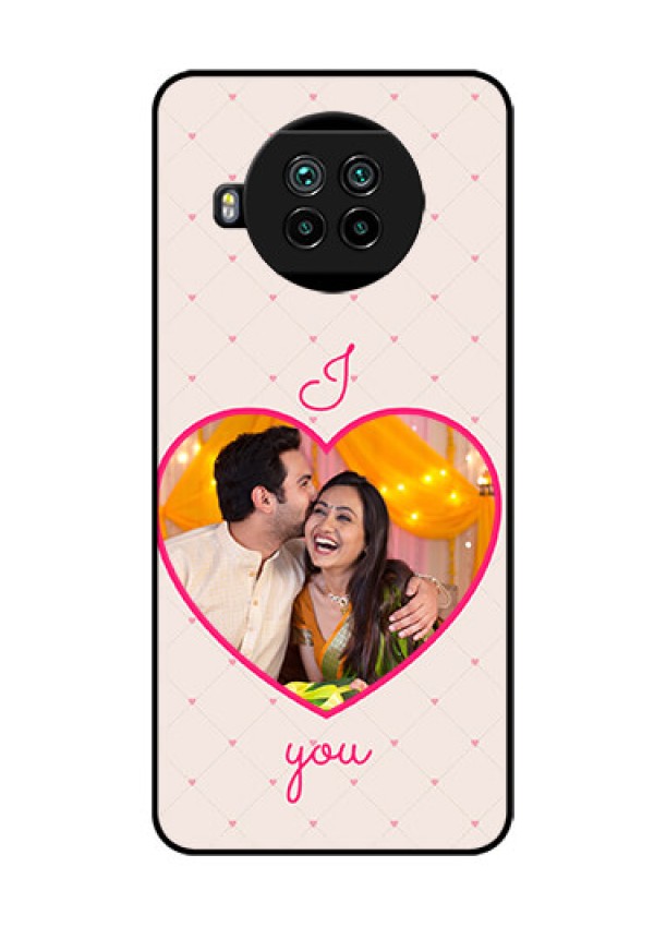 Mi 10i 5G Custom Glass Mobile Case  - Heart Shape Design