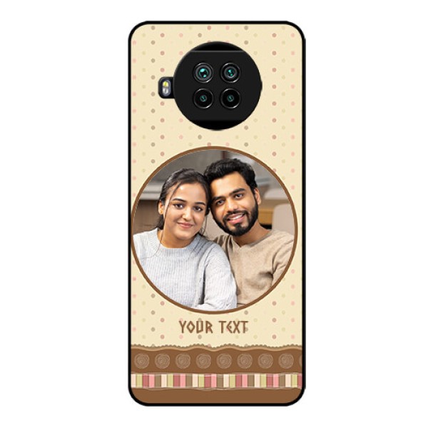 Mi 10i 5G Custom Glass Mobile Case - Brown Dotted Mobile Case Design Mi 10i 5G Custom Glass Mobile Case - Brown Dotted Mobile Case Design