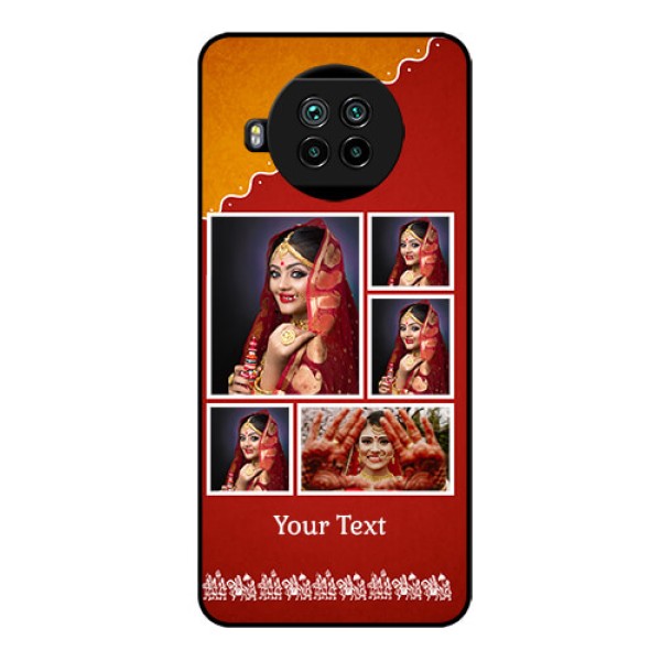 Mi 10i 5G Personalized Glass Phone Case  - Wedding Pic Upload Design