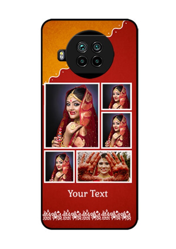 Mi 10i 5G Personalized Glass Phone Case  - Wedding Pic Upload Design