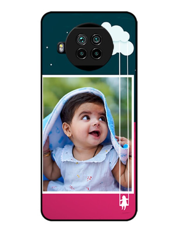 Custom Mi 10i 5G Custom Glass Phone Case  - Cute Girl with Cloud Design