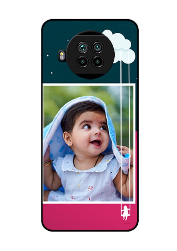 Mi 10i 5G Custom Glass Phone Case  - Cute Girl with Cloud Design