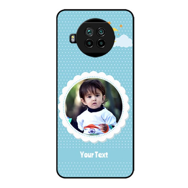 Mi 10i 5G Personalised Glass Phone Case  - Violet Pattern Design
