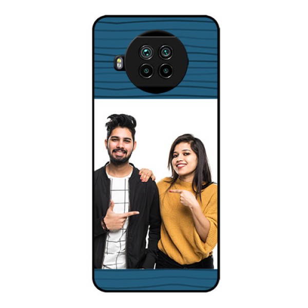 Mi 10i 5G Custom Glass Phone Case - Blue Pattern Cover Design Mi 10i 5G Custom Glass Phone Case - Blue Pattern Cover Design